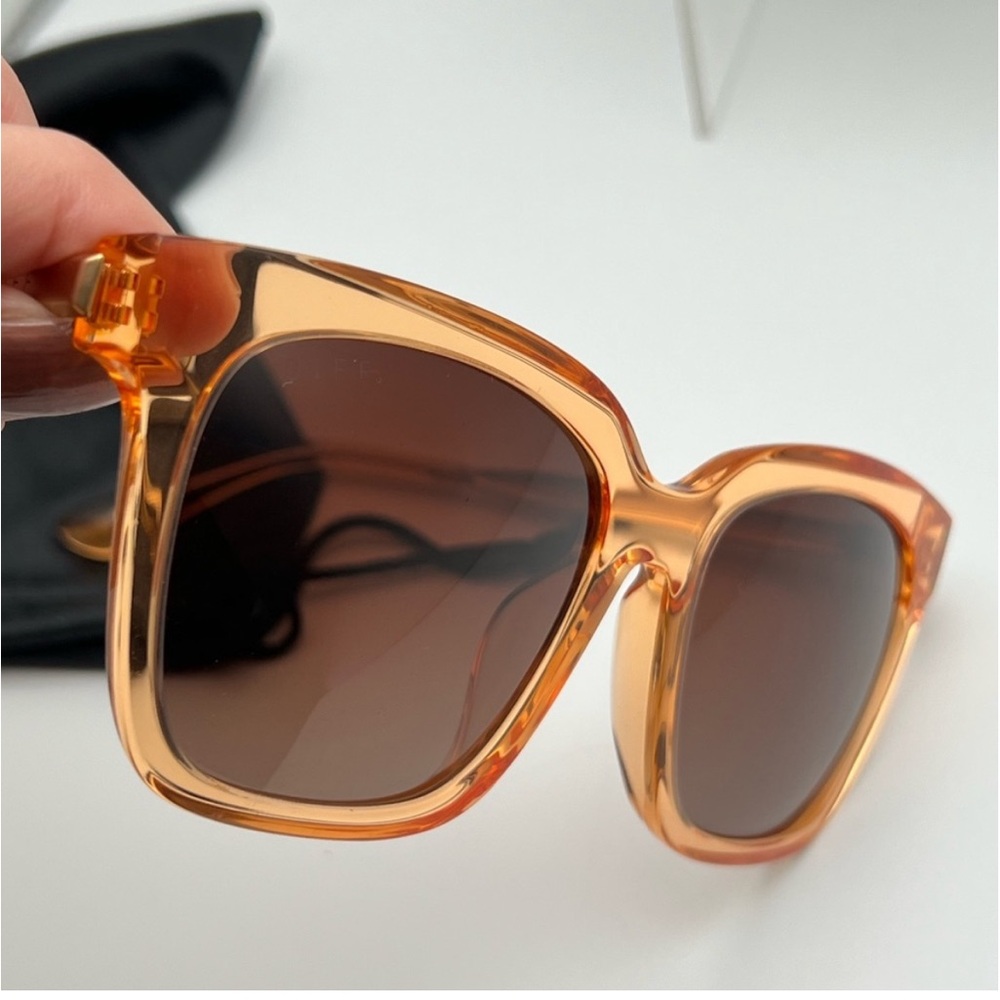DIFF Brand new Eyewear SunglassesSunglasses- Clear Light Orange Bella shades